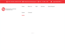 Tablet Screenshot of professionalshippingng.com